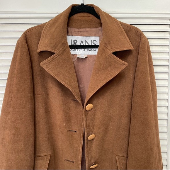 J&ANS Dolce & Gabbana Brown Coat Women’s size Medium made in Italy - Picture 6 of 17